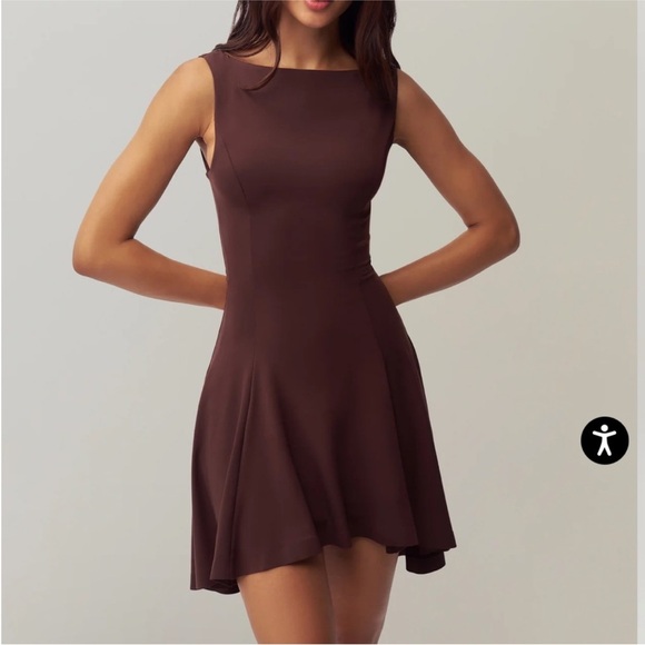 Danielle Guizio Dresses & Skirts - Danielle Guizio sz S Daye Mini Dress Stretch in Chocolate Brown